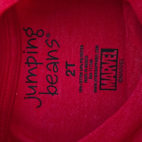 JUMPING BEANS TODDLER BOYS RED SPIDERMAN LONG SLEEVE TEE SIZE 2T - Picture 3 of 4